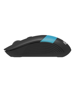 Купить Мышь Oklick 310MW оптическая, 3200dpi, беспроводная, USB, чёрный, синий  в E-mobi