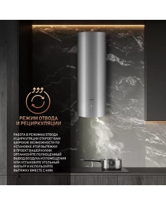 Купить Вытяжка настенная Weissgauff Gracia IX серебристый  в E-mobi