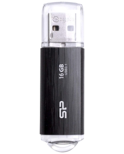 Купить Флешка Silicon Power Blaze B02 16ГБ Black (SP016GBUF3B02V1K)  в E-mobi