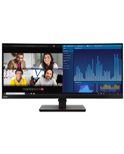Купить 34&quot; Монитор LENOVO ThinkVision P34w-20 черный 60Hz 3440x1440 IPS  в E-mobi
