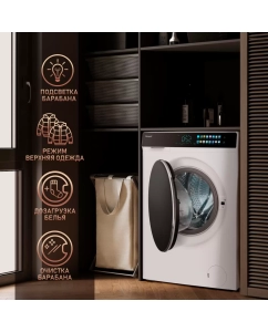 Купить Стиральная машина Weissgauff WMD 999 Inverter Steam белый  в E-mobi