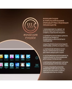 Купить Стиральная машина Weissgauff WMD 999 Inverter Steam белый  в E-mobi