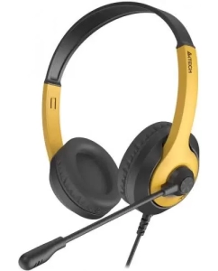 Купить Игровые наушники A4Tech Fstyler FH100U желтый, черный  в E-mobi