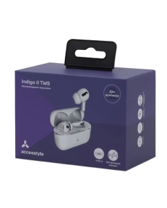 Купить Наушники Accesstyle Indigo II TWS True Wireless вкладыши white  в E-mobi