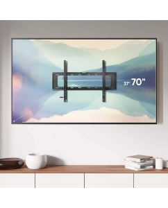 Купить Кронштейн для телевизора настенный 37&quot;-70&quot; TME-64 наклонный, до 55 кг, чёрный  в E-mobi