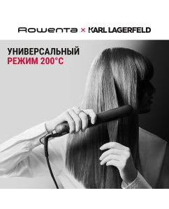 Купить Выпрямитель волоc Rowenta Karl Lagerfeld SF161LF0 black  в E-mobi