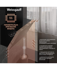 Купить Вытяжка настенная WEISSGAUFF Lyra BL черная  в E-mobi