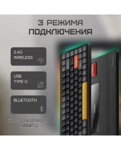 Купить Беспроводная клавиатура Nuphy AIR75v2 Basalt Black Red  в E-mobi