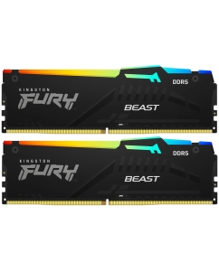 Купить Оперативная память Kingston Fury Beast RGB (KF560C40BBAK2-32) DDR5 2x16Gb 6000MHz  в E-mobi