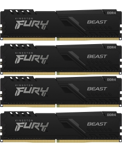 Купить Оперативная память Kingston Fury Beast (KF426C16BBK4/16) DDR4 4x4Gb 2666MHz  в E-mobi