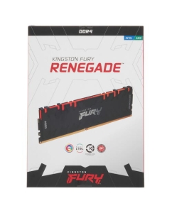 Купить Оперативная память Kingston Fury Renegade RGB 8Gb DDR4 3200MHz (KF432C16RBA/8)  в E-mobi