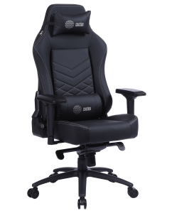 Купить Кресло игровое с подголовником Cactus CS-CHR-0112BL-M черный  в E-mobi