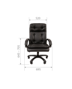 Купить Кресло офисное Chairman 442 экопремиум черный  в E-mobi