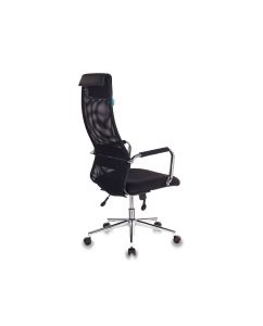Купить Компьютерное кресло Бюрократ KB-9N/BLACK, черный/серебристый  в E-mobi