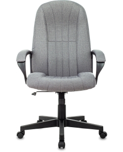 Купить Кресло руководителя Бюрократ T-898/404-GREY серый, ткань, крестовина пластик  в E-mobi