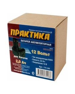 Купить Аккумулятор (12 В; 2.0 А*ч; NiMH) для инструментов HITACHI коробка ПРАКТИКА 779-288  в E-mobi