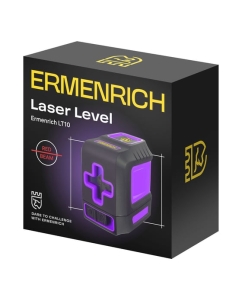 Купить Лазерный уровень Ermenrich LT10, фиолетовый 84634  в E-mobi