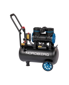 Купить Компрессор безмасляный NORDBERG 220В, ресив. 24л, 250 л/мин NCEO24/250  в E-mobi