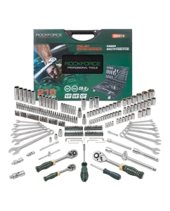Купить Набор инструментов ROCKFORCE 1/4&quot;, 3/8&quot;, 1/2&quot; 6 гранные, 216 предметов RF-38841(25684)  в E-mobi