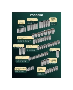 Купить Набор инструментов ROCKFORCE 1/4&quot;, 3/8&quot;, 1/2&quot; 6 гранные, 216 предметов RF-38841(25684)  в E-mobi