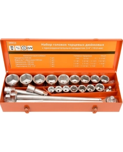 Купить Набор головок АвтоDело 3/4&quot; 7/8-2&quot; 21 предмет 39832 12260  в E-mobi