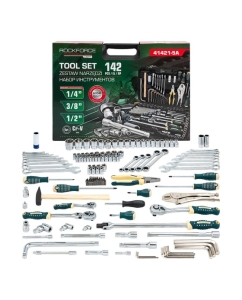 Купить Набор инструментов Rockforce 142 предмета 1/4, 3/8, 1/2 (6гр.) RF LIGHT-41421-5A(61104)  в E-mobi