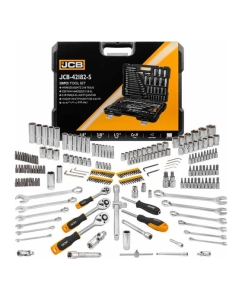 Купить Набор инструментов JCB 1/4&quot;,3/8&quot;,1/2&quot;(6гр.) 218 предметов JCB-42182-5(59720)  в E-mobi