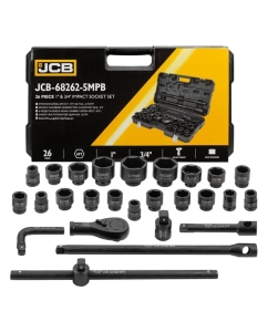 Купить Набор инструментов ударных JCB 26пр, 3/4&quot;, 1&quot; (6гр.) JCB-68262-5MPB(59043)  в E-mobi