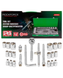 Купить Набор инструментов Rockforce 24 предмета 1/2&quot; (6граней) RF-4245B-5(57881)  в E-mobi