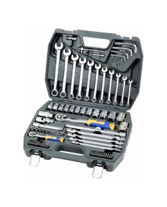 Купить Набор инструмента 1/2 Dr и 1/4 Dr 77 предметов KRAFT KT 700304  в E-mobi
