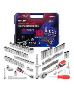 Купить Набор инструментов YATAFORCE 108 пр 1/4&amp;#39;&amp;#39;, 1/2&amp;#39;&amp;#39; (6гр.) YF-41082-5(52567)  в E-mobi
