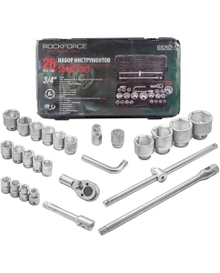 Купить Набор инструментов Rockforce 26 предметов, 3/4&quot; 1&quot; RF-68262-5 RF-68262-5(51641)  в E-mobi