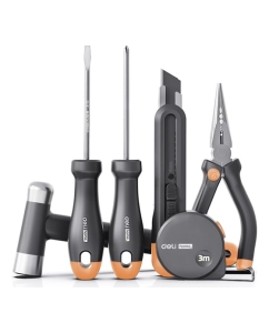 Купить Набор ручного инструмента DELI HOME SERIES GRAY HT0006C 6 предметов 130342  в E-mobi