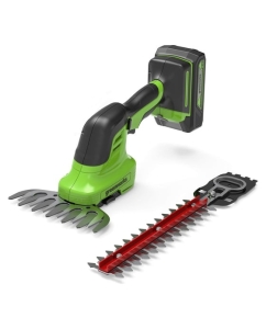 Купить Аккумуляторные садовые ножницы-кусторез GreenWorks G24SHT 24 В 1600607  в E-mobi