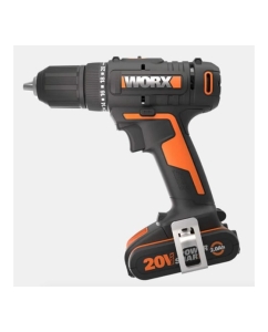 Купить Аккумуляторная дрель-шуруповерт WORX WX108 45Нм, 20В, 2Ач x2, ЗУ 2А, кейс  в E-mobi