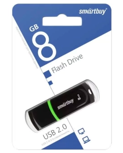 Купить Флешка SmartBuy Paean 8ГБ Black (SB8GBPN-K)  в E-mobi