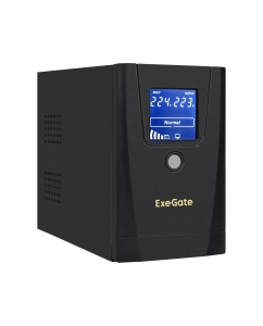 Купить Источник бесперебойного питания ExeGate Power Smart ULB-650.LCD.AVR.1SH.2C13 (EX292769RUS)  в E-mobi