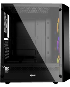 Купить Корпус компьютерный Powercase Diamond Mesh (CMDM-L1) Black  в E-mobi