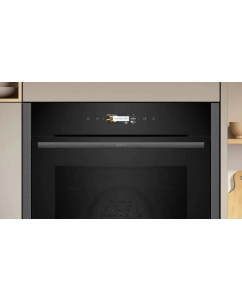 Купить Встраиваемый электрический духовой шкаф Neff B24CR31N0 черный, серебристый  в E-mobi