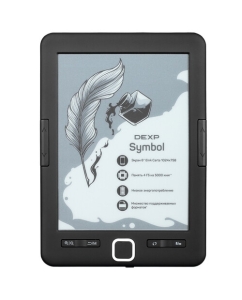 Купить 6&quot; Электронная книга DEXP S4 Symbol черный  в E-mobi
