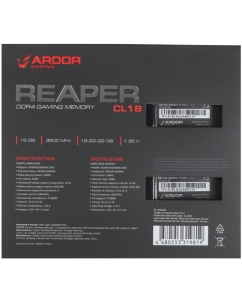Купить Оперативная память ARDOR GAMING Reaper [DGSB416GB3600C18DC] 16 ГБ  в E-mobi