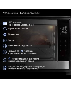 Купить Мини-печь Tuarex TK-5065 черная  в E-mobi