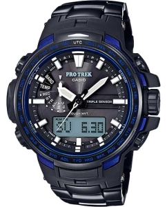 Купить Японские наручные часы Casio Pro Trek PRW-6100YT-1B с хронографом  в E-mobi
