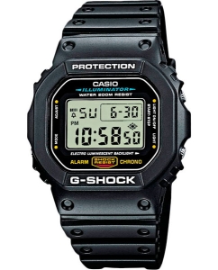 Купить Японские наручные часы Casio G-SHOCK DW-5600E-1V с хронографом  в E-mobi