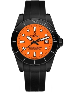 Купить Швейцарские механические наручные часы Titoni 83300-B-BK-R-715  в E-mobi