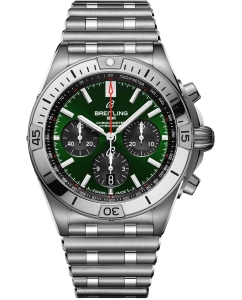 Купить Швейцарские механические наручные часы Breitling AB0134101L1A1 с хронографом  в E-mobi