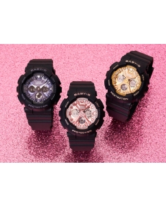 Купить Японские наручные часы Casio Baby-G BA-130-1A2ER с хронографом  в E-mobi