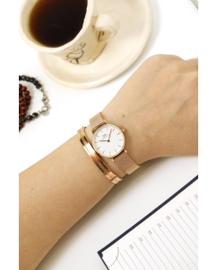 Купить Наручные часы Daniel Wellington Petite 28 Melrose RG White  в E-mobi