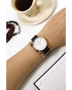 Купить Наручные часы Daniel Wellington Classic 36 Bayswater RG White  в E-mobi