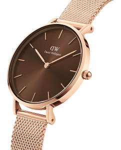 Купить Наручные часы Daniel Wellington Petite Amber 32 RG Brown  в E-mobi